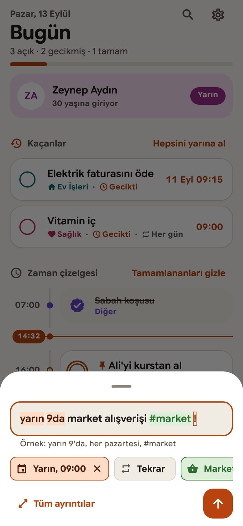 Günlük Hatırlatıcı - Mobil Uygulama — görsel 6