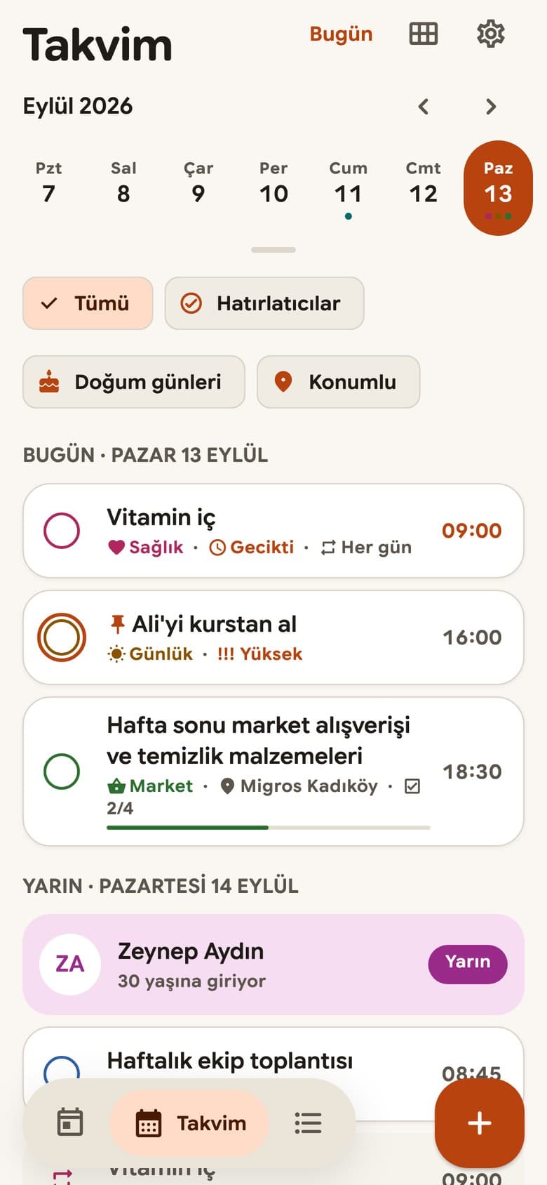 Günlük Hatırlatıcı - Mobil Uygulama — görsel 3