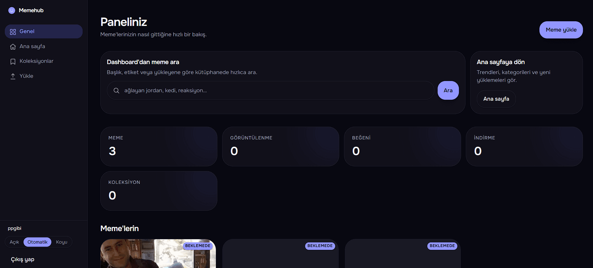 Memehub — Web & Mobil Uygulama — görsel 3
