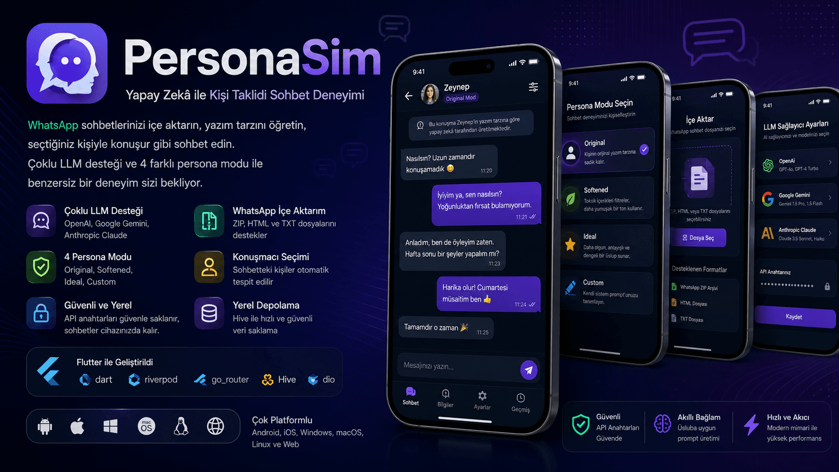 PersonaSim - Mobil Uygulama