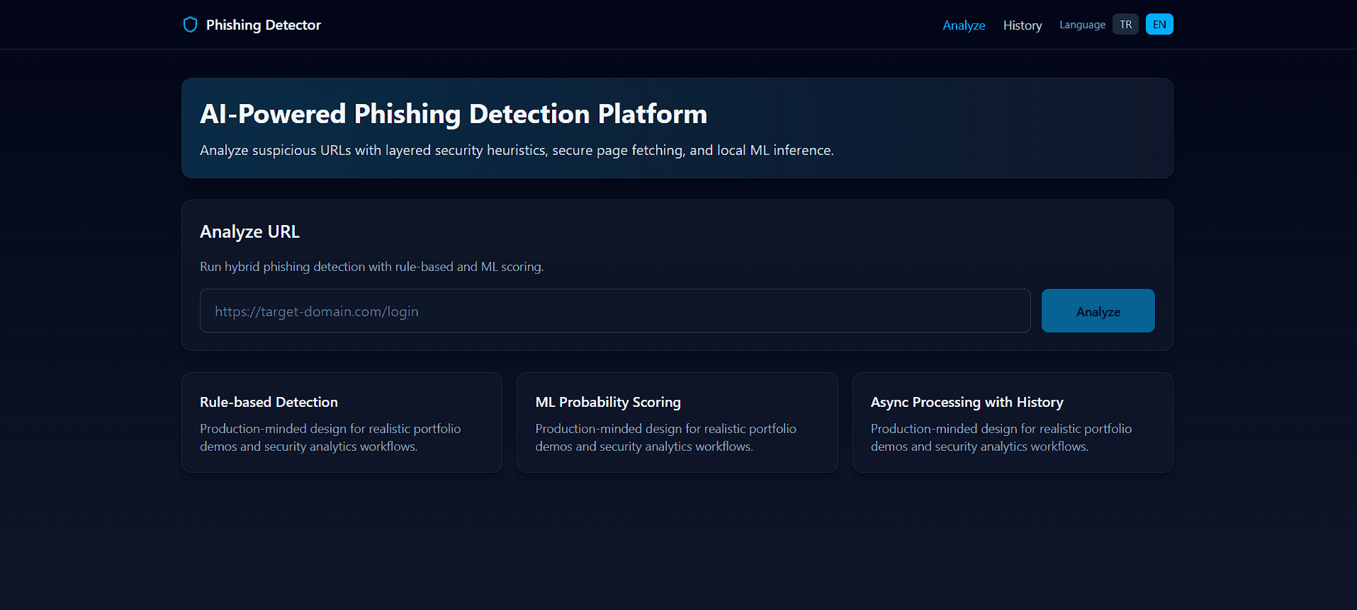 AI-Powered Phishing Detection Platform