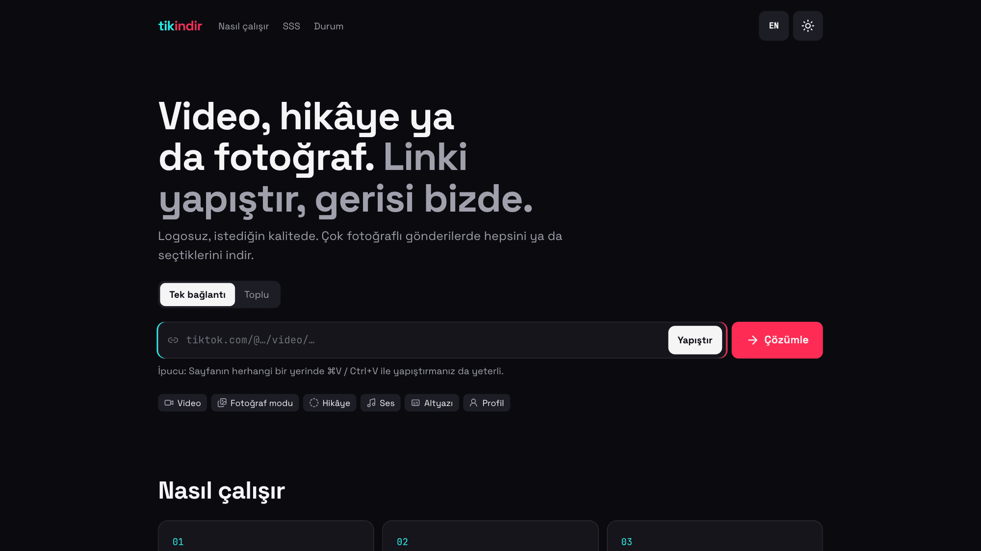 tikindir - TikTok Medya İndirici