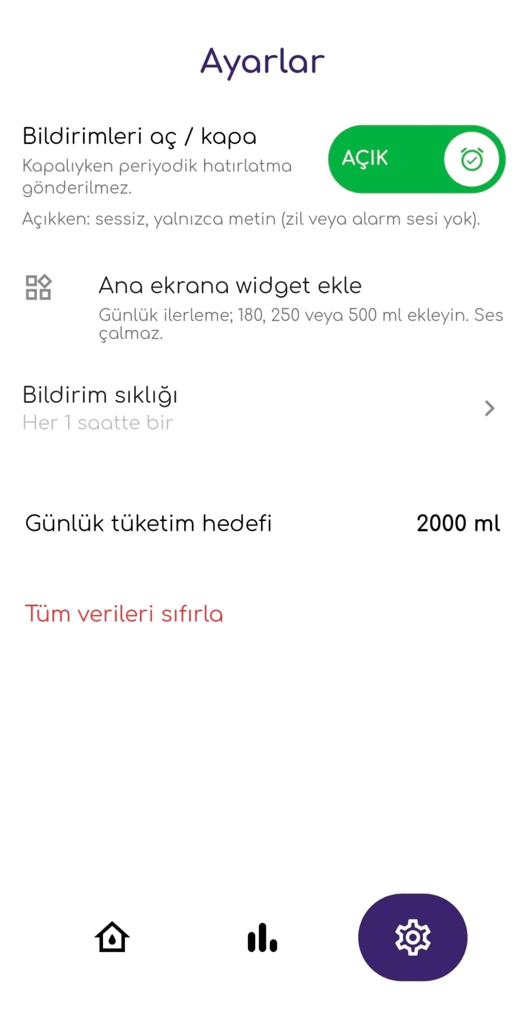 Su Hatırlatıcı -Mobil Uygulama — görsel 3