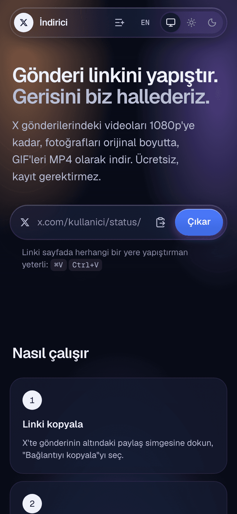 X/Twitter Medya İndirici — görsel 3